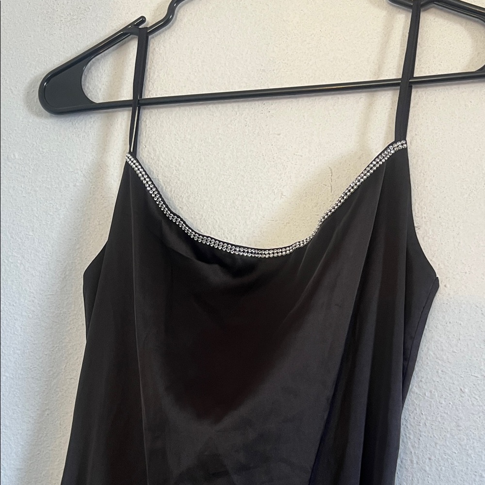 CBR Elegant One Shoulder Black Dress - Picture 3 of 7